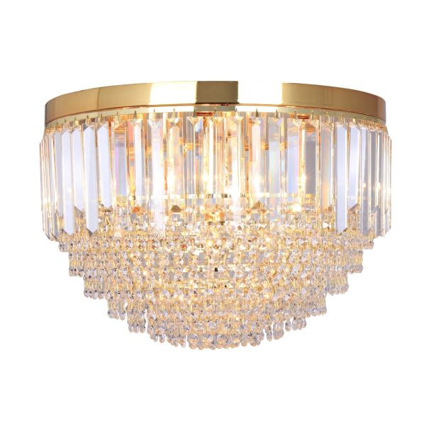 ZUMALINE FC19003/7 CHARLOTTE LAMPA SUFITOWA ZŁOTA/GOLD