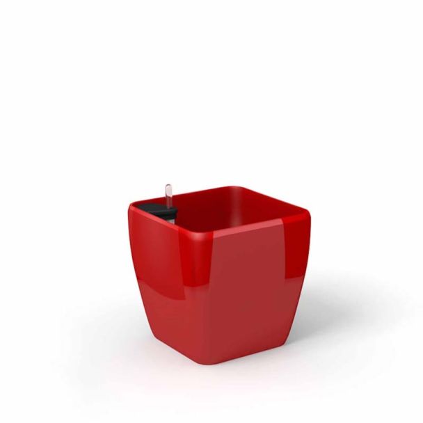ARTEHOME HG3112 Red Quadra reprezentacyjna donica w kolorze czerwonym z wkładem nawadniającym