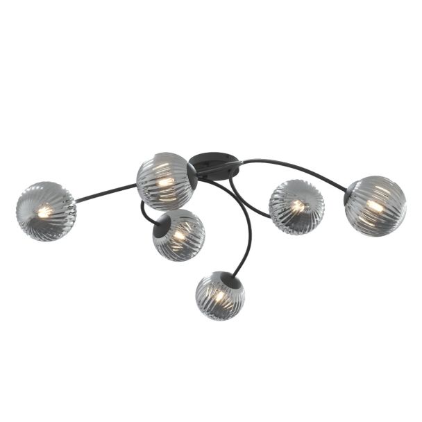 EMIBIG 1399/6 VIBRA 6 BL GRAFIT lampa sufitowa