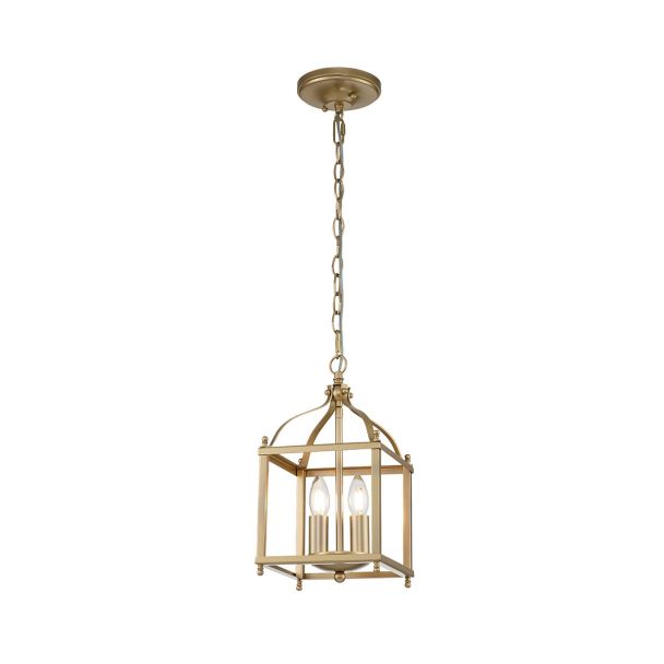 ELSTEAD KL-LARKIN-P-S-PNBR Mała lampa wisząca Larkin - 2 PŁ - Naturalny mosiądz
