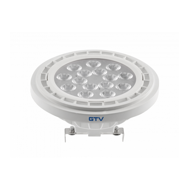 GTV LD-AR111WW13W40-00 ŹRÓDŁO ŚWIATŁA LED, G53, AR111, 12,5W, 1100lm, 3000K, DC12V, 40°, biały