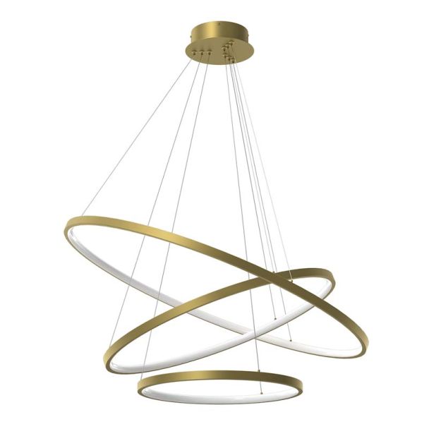 MILAGRO ML1547 Lampa wisząca HOOP GOLD 93W LED