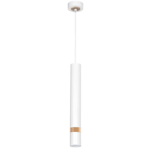 MILAGRO MLP6301 Lampa wisząca JOKER WHITE/WOOD 1xGU10