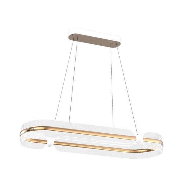 ITALUX PND-63728-56W-3K-GD Sopla lampa wisząca złoty,biały