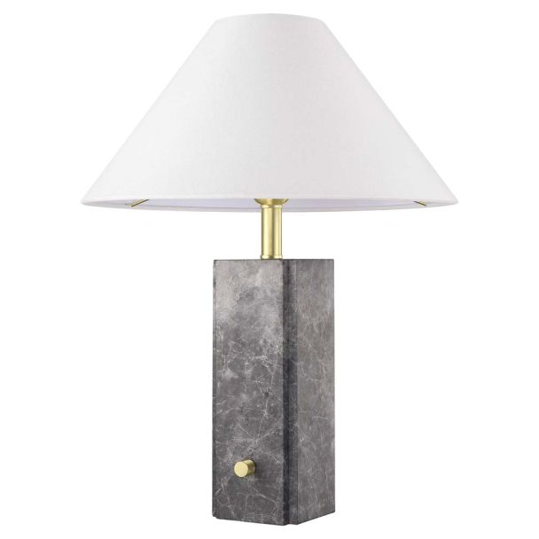 COSMOLIGHT T01487BR-WH Lampa stołowa ORLEANS