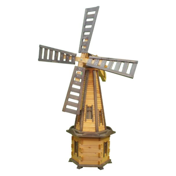 Wiatrak Ogrodowy Drewniany 170cm [W72]