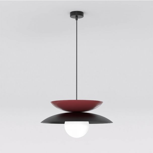 EMIBIG 1639/2 NAGOYA 1 BLACK/BU LAMPA WISZĄCA