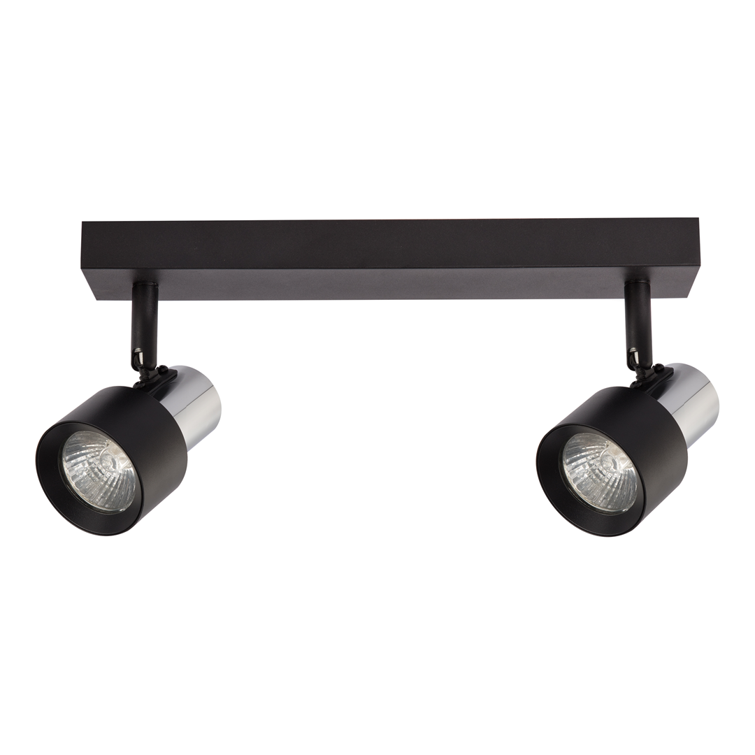 MILAGRO ML9947 Lampa Sufitowa Cino 2xGU10 Czarny + Chrom