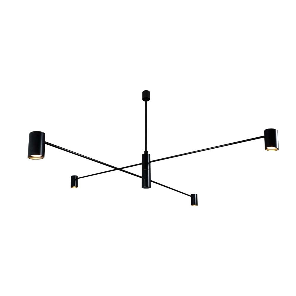 ANTIGO Lampa wisząca Dakata 4 - Czarna 5636