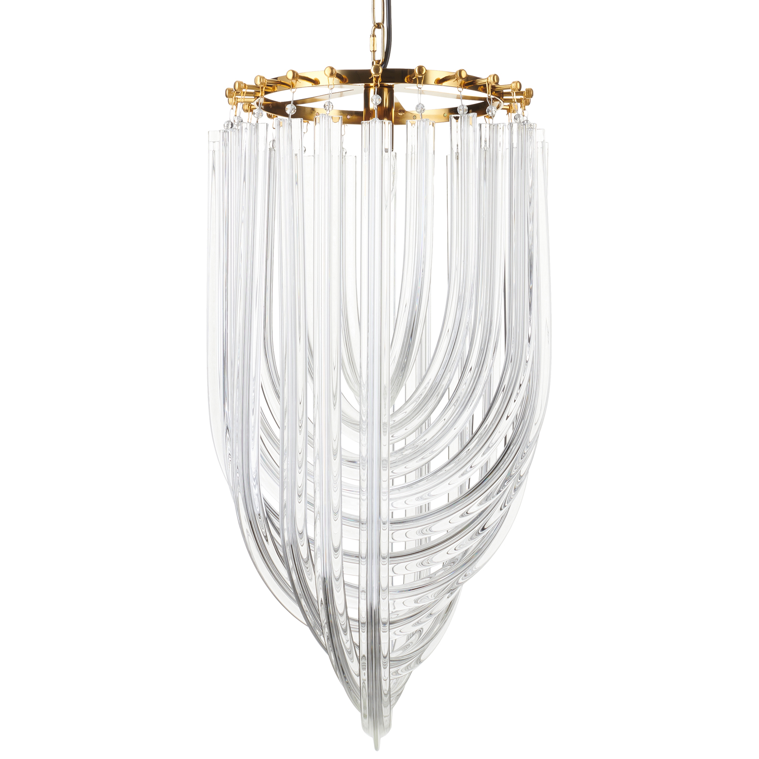 Step into design DP0339-400 gold Lampa wisząca WAVE złota 40 cm