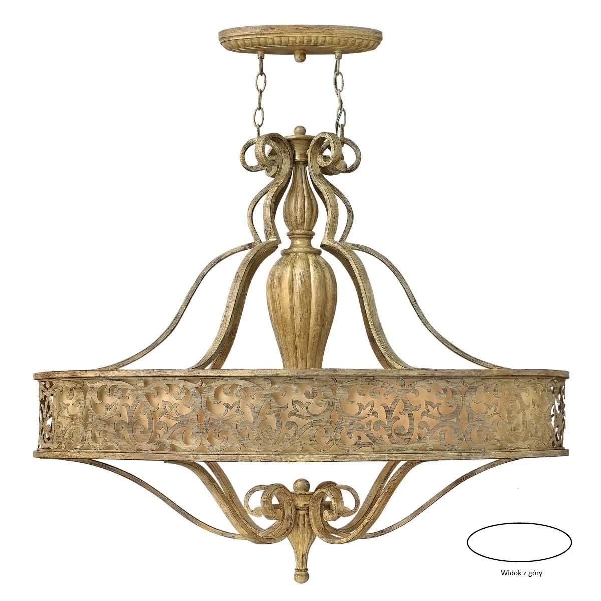 ELSTEAD CARABEL HK/CARABEL/P/D 6lt Oval Chandelier