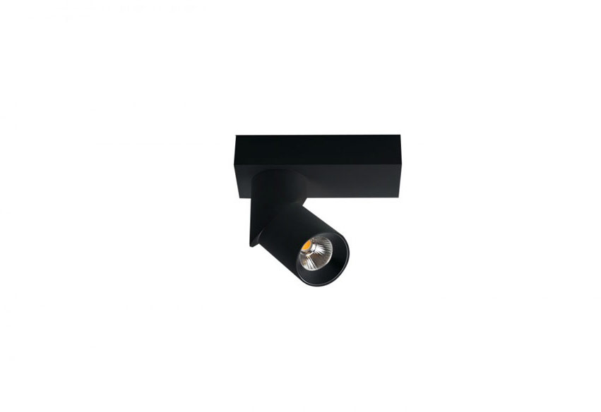 AZZARDO AZ3509 SANTOS EXPOSED ROUND BLACK TECHNICAL LAMP