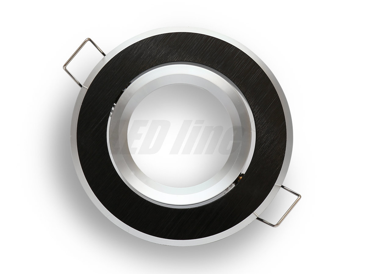 LED line 244902 Oprawa okrągła ruchoma czarna szczotkowana aluminium