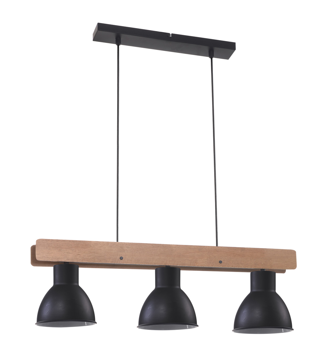 CANDELLUX 33-73471 VARIO LAMPA WISZĄCA 3X60W E27 CZARNY