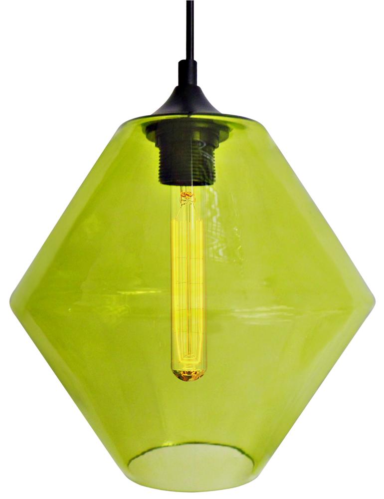 CANDELLUX 31-36353 BREMEN LAMPA WISZĄCA 20 1X60W E27 KLOSZ ZIELONY + ŻARÓWKA