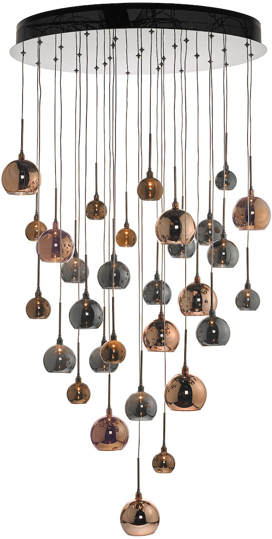 DAR AUR3364 AURELIA 30LT CLUSTER PENDANT COPPER DARK COPPER AN