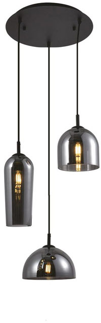 AZZARDO AZ3336 BLANCA 3 SMOKY DECORATIVE LAMP