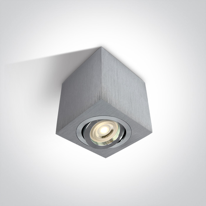 ONE LIGHT 12105AC/AL Langadas aluminiowa oprawa sufitowa z oprawką GU10 MR16 10W