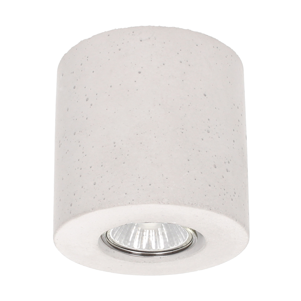 SPOTLIGHT 2566137 Concretedream Round Lampa Sufitowa 1xLED GU10 5W Beton Biały