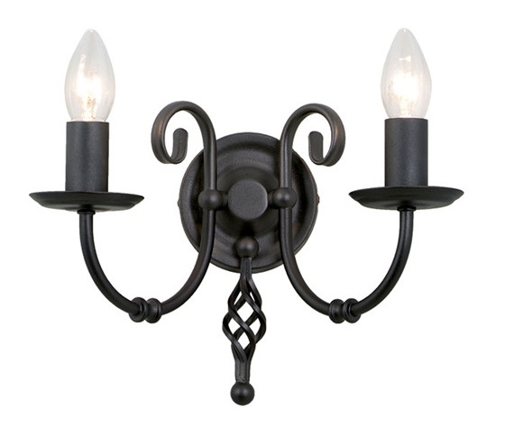 ELSTEAD ARTISAN ART2 BLACK 2Lt Wall Light