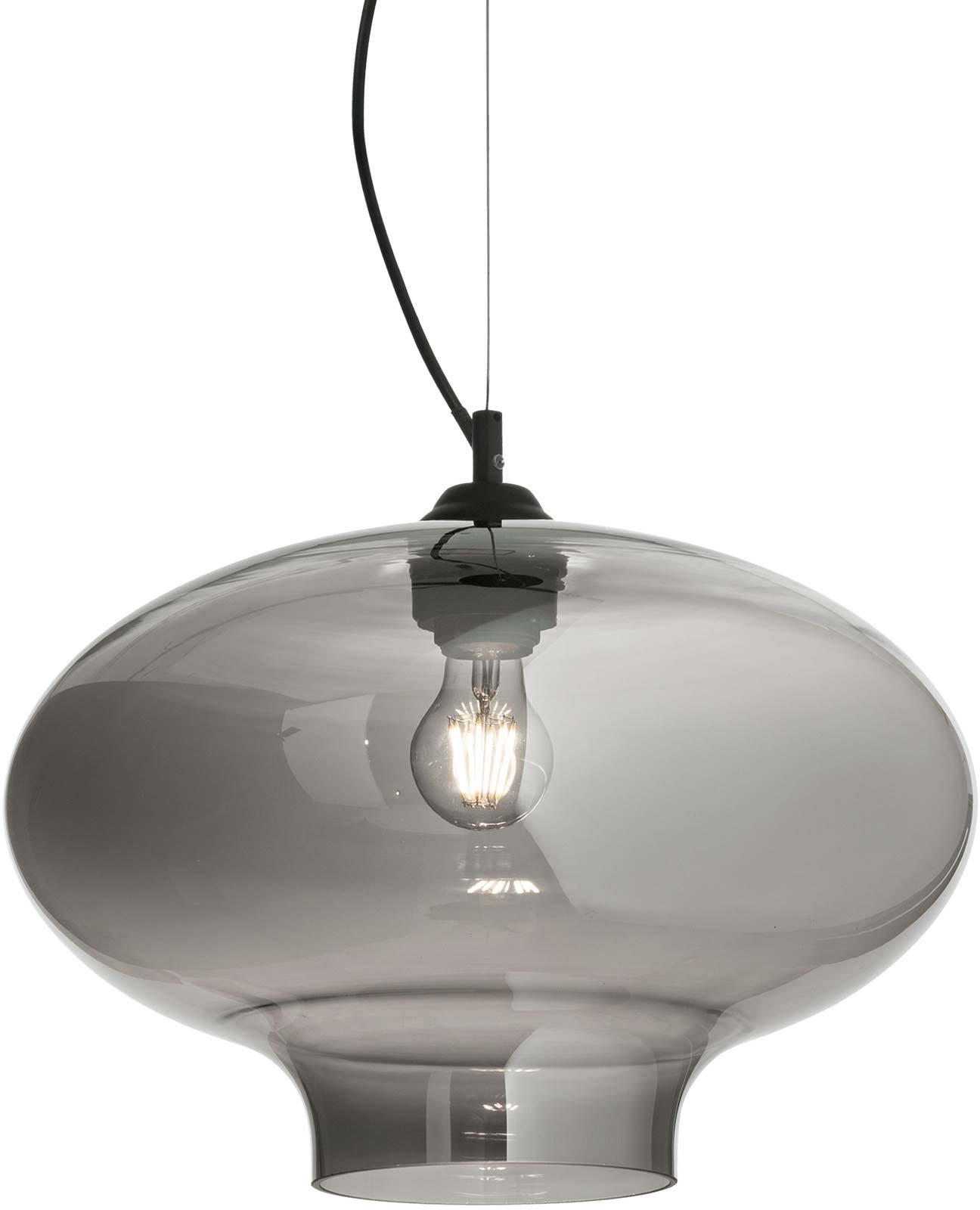 IDEAL LUX BISTRO' SP1 ROUND FUME' 120904