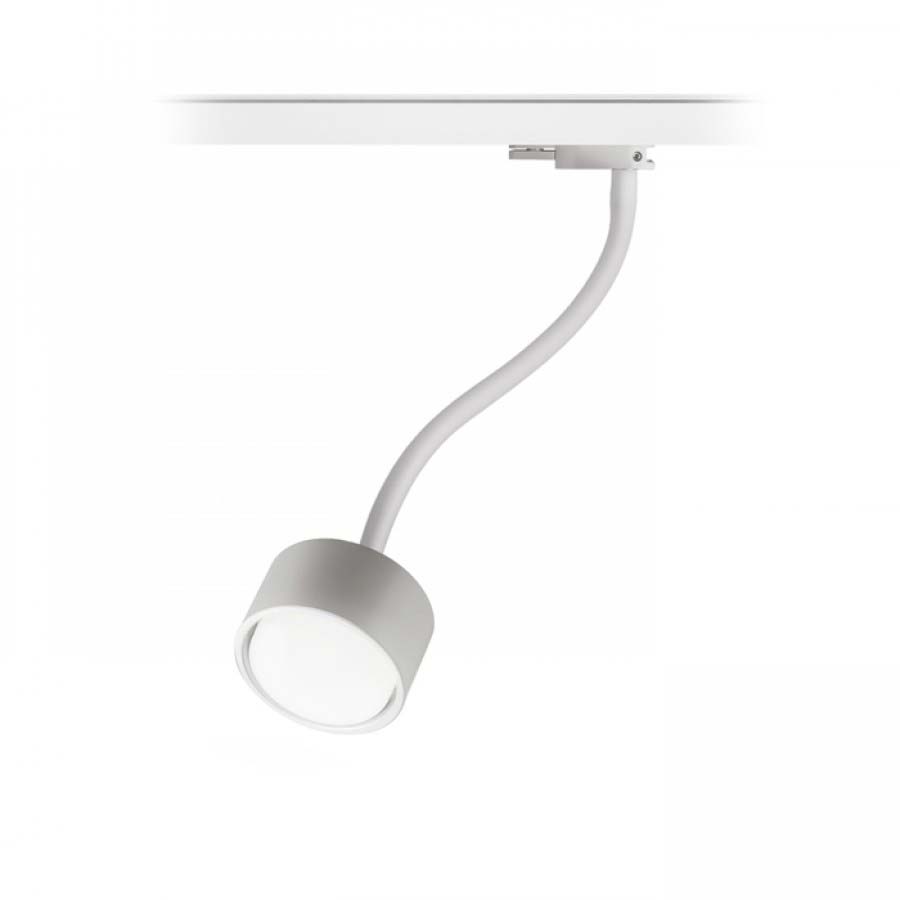 RENDL R11768 PIXIE na elastycznym ramieniu do 3-faz. szyny biała 230V GX53 LED 7W oprawa elastyczna 3-fazowy