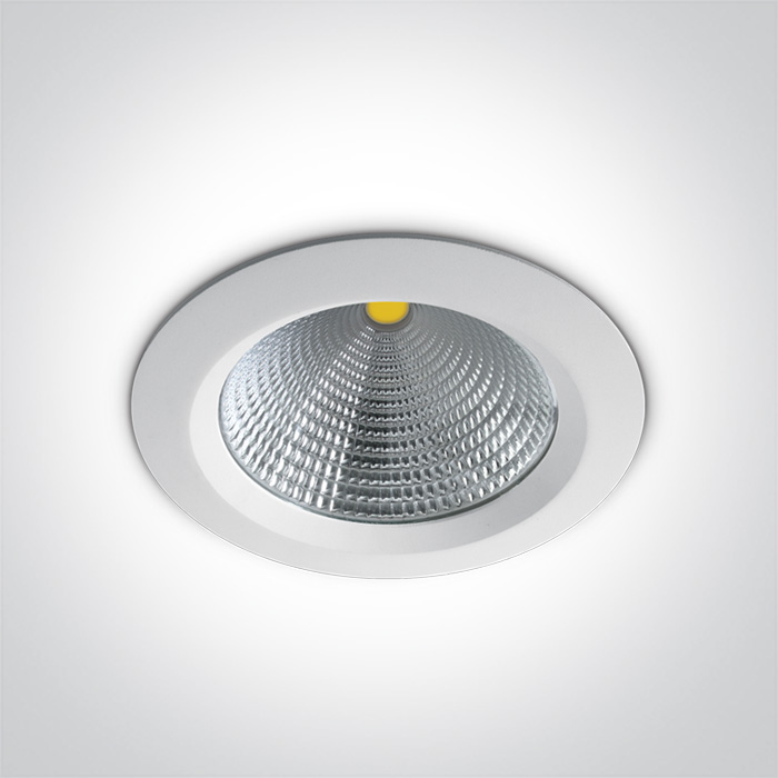 ONE LIGHT 10130CA/W/W Peplos 3 biała wpuszczana oprawa typu downlight LED 3000K 30w