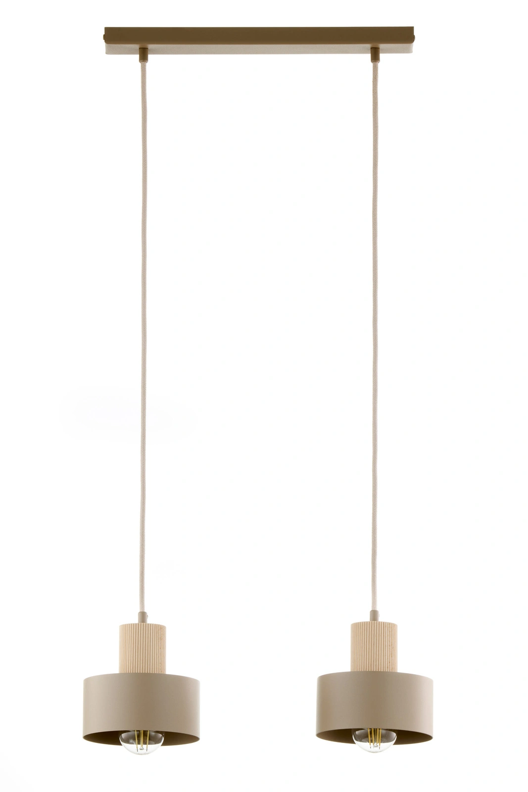 SIGMA 41871 RIF wood 2 lampa wisząca ciepły beż/drewno naturalne