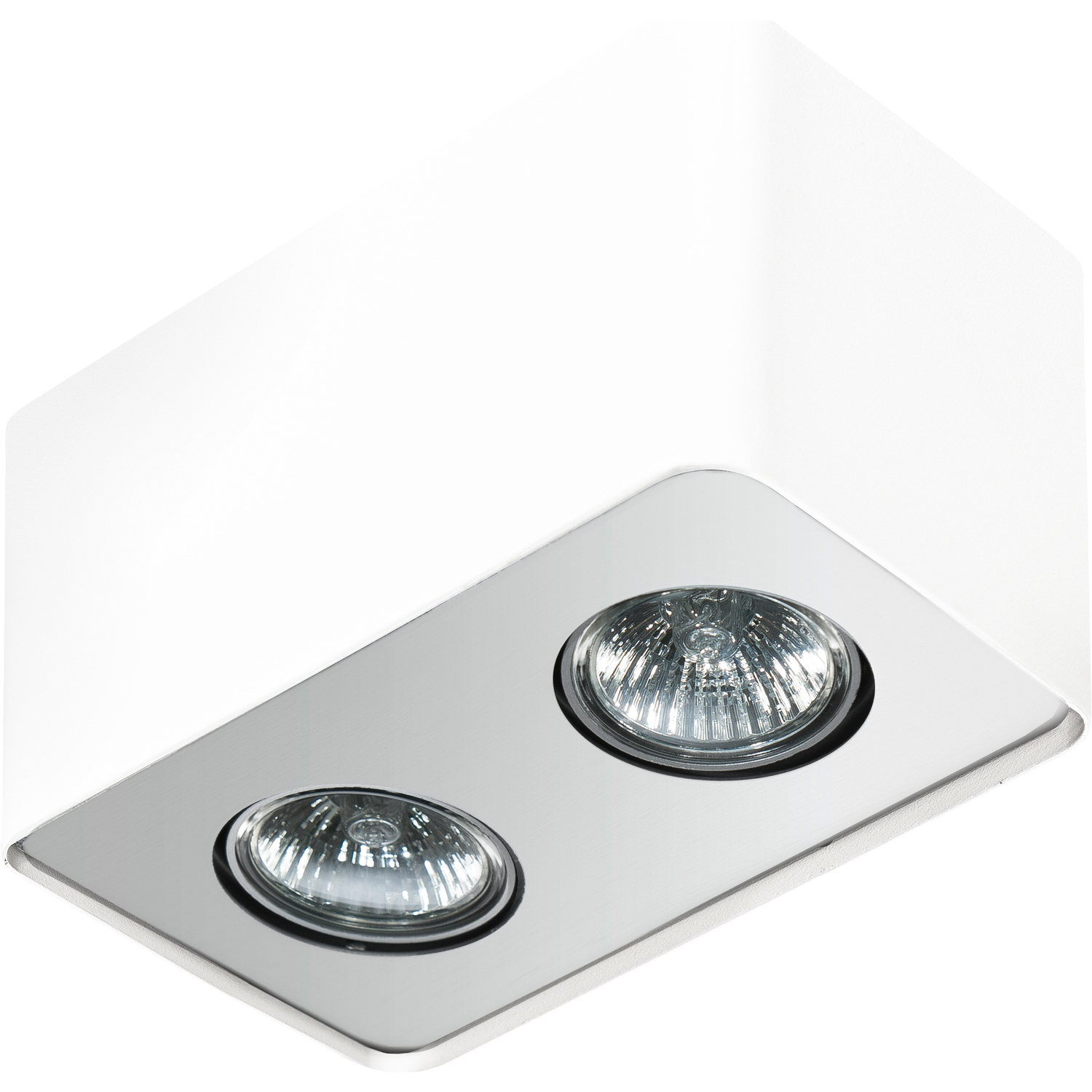 AZZARDO AZ1386 NINO 2 WHITE / ALUMINUM TECHNICAL LAMP