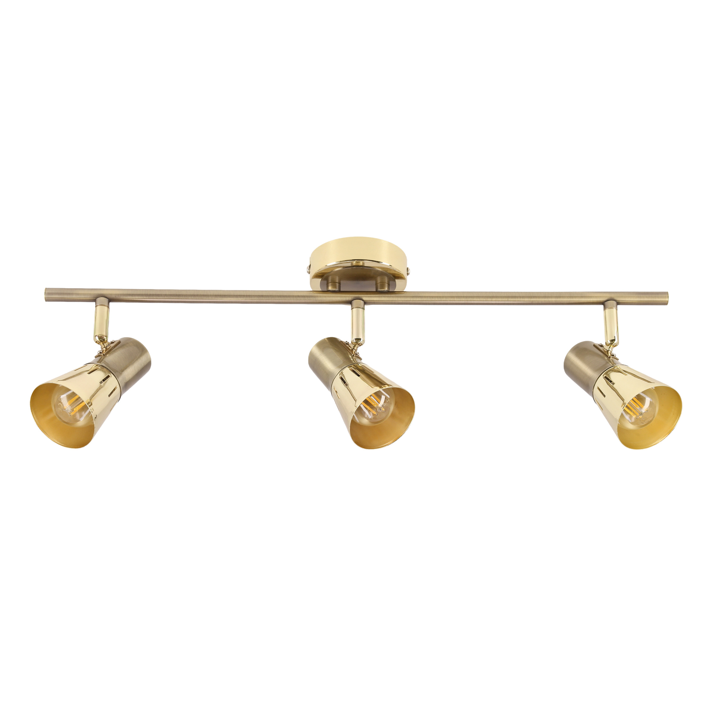 CANDELLUX 93-94769 ARENA LISTWA 3*40W R50 E14 ZŁOTO PATYNA