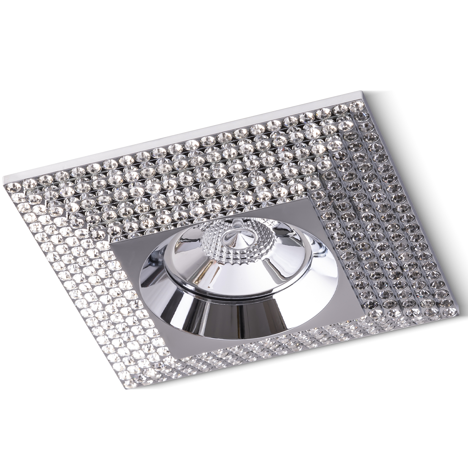 AZZARDO NC1673SQ-CH / AZ1612 Piramide XL (chrome) Oczko sufitowe