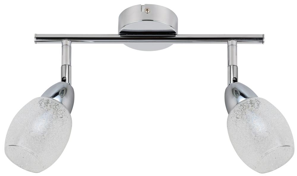 CANDELLUX 92-67579 RICO LISTWA 2X6W LED SMD GŁÓWKA OKRĄGŁA 1E Z PRZEGUBEM KD SYSTEM KLOSZ WYMIENNY CHROM/BEZBARWNY