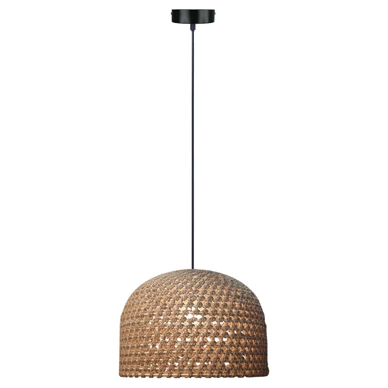 LIGHT PRESTIGE LP-2025/1P 50 cm Ratanowa lampa wisząca Kanso 50 cm brązowy 1xE27