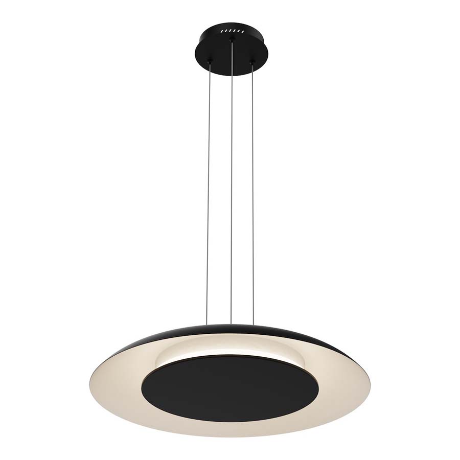 MILAGRO ML1814 Lampa wisząca Piattino Czarny 30W LED 3000K-4000k-6000K