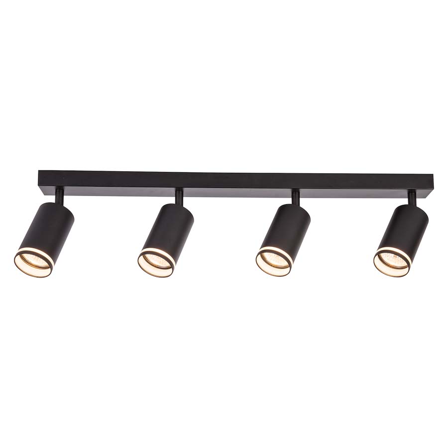 MILAGRO ML2073 Oprawa Pipe Ring Spot Czarny 4xGU10