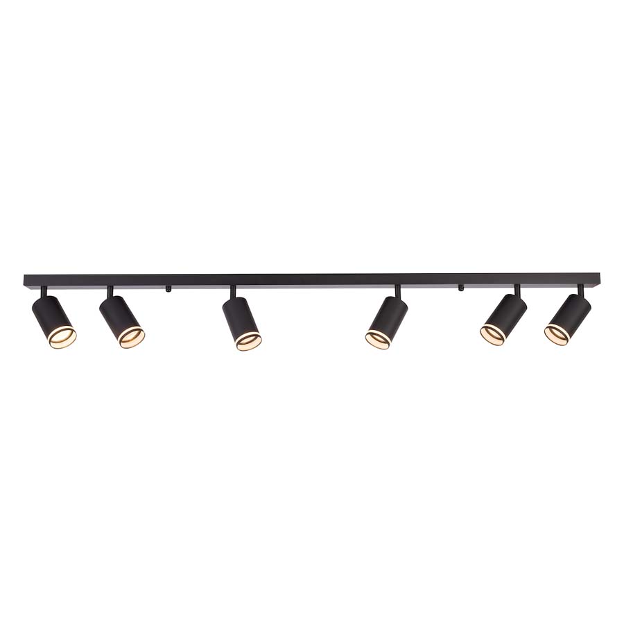 MILAGRO ML2075 Oprawa Pipe Ring Spot Czarny 6xGU10