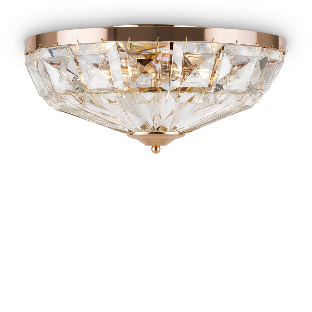 MAYTONI Facet MOD094CL-04G Lampa sufitowa - kolor Złoty