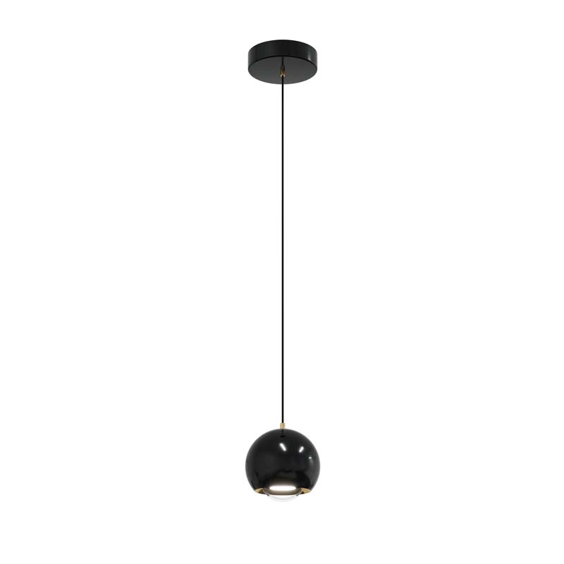 YASKR Lampa Wisząca Aurenia 1xLED czarna PL0122-CB