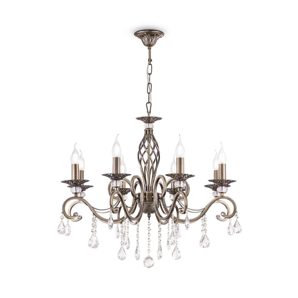 MAYTONI RC247-PL-08-R Royal Classic Grace Chandelier Brass