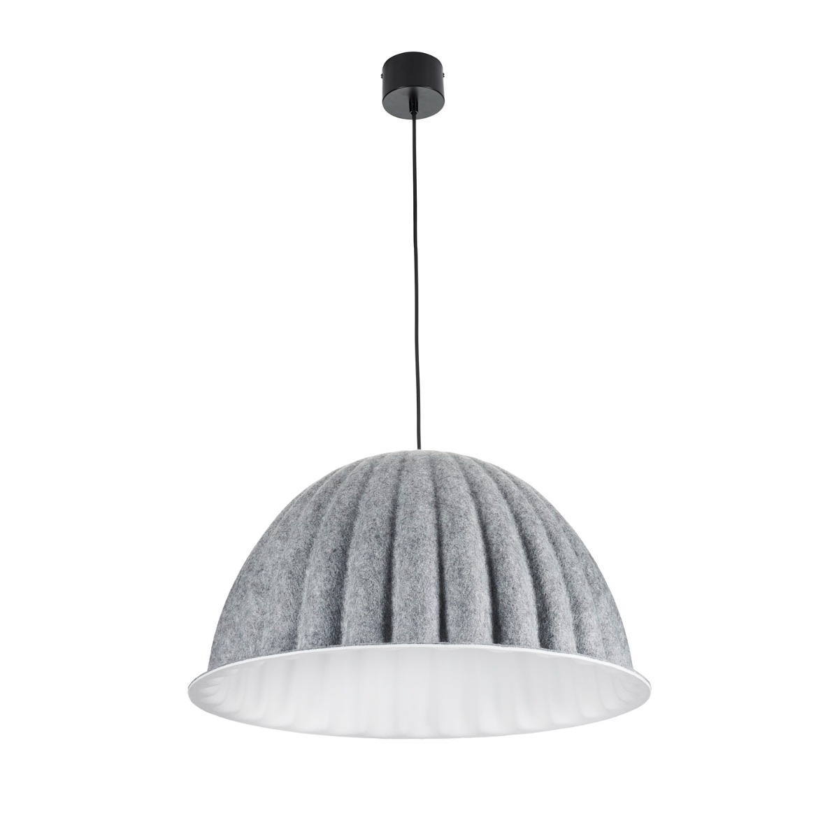 STEP INTO DESIGN ST-10267P-S grey LAMPA WISZĄCA FELT FILC SZARY 55 CM