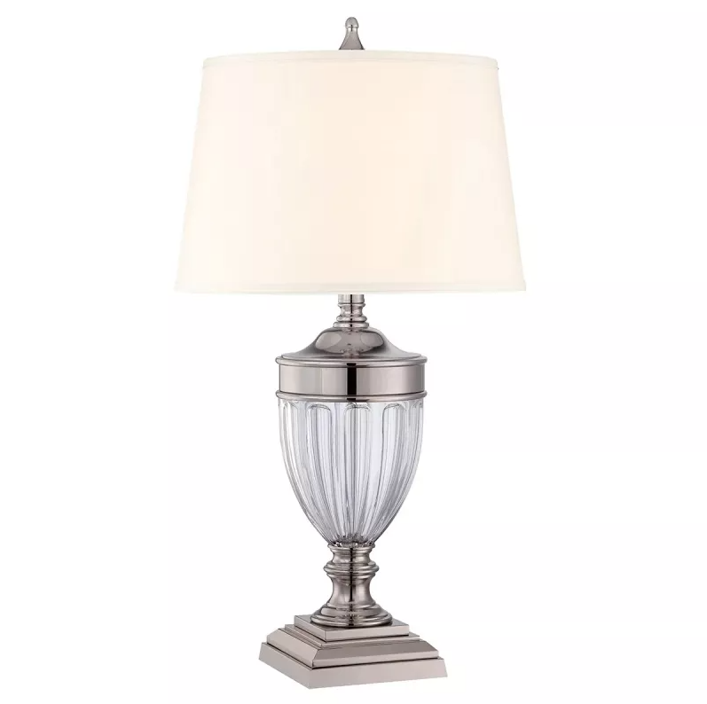 ELSTEAD Dennison QZ-DENNISON-PN 1 Light Table Lamp - Polished Nickel