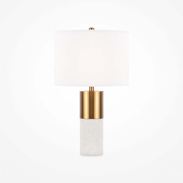 MAYTONI Z030TL-01BS Bianco lampa stołowa mosiądz